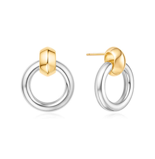  Voque Maven - Ear studs - Silver / 14kt GP